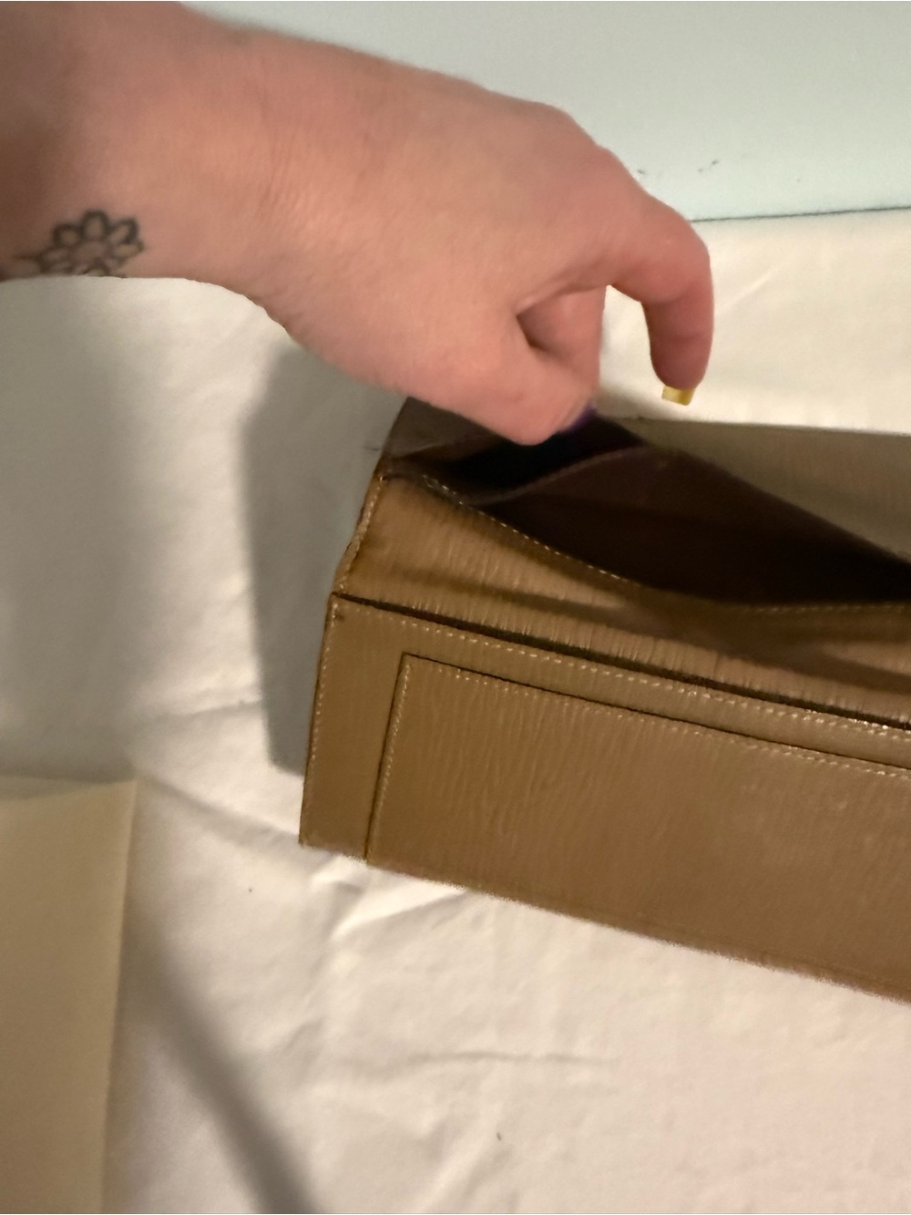 Fendi Tan Brown FF Logo Long Wallet - Picture 9 of 10